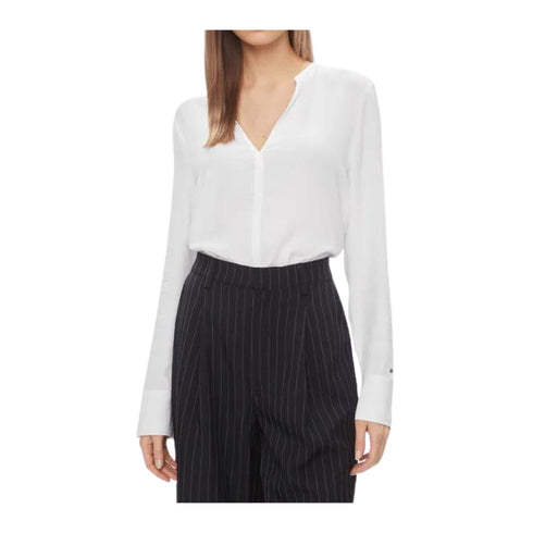 TOMMY HILFIGER Blusa Blusa Donna con spacchi laterali Bianco P24-TOMMY HILFIGERWW0WW40529-YCF-36 - Francavilla Moda